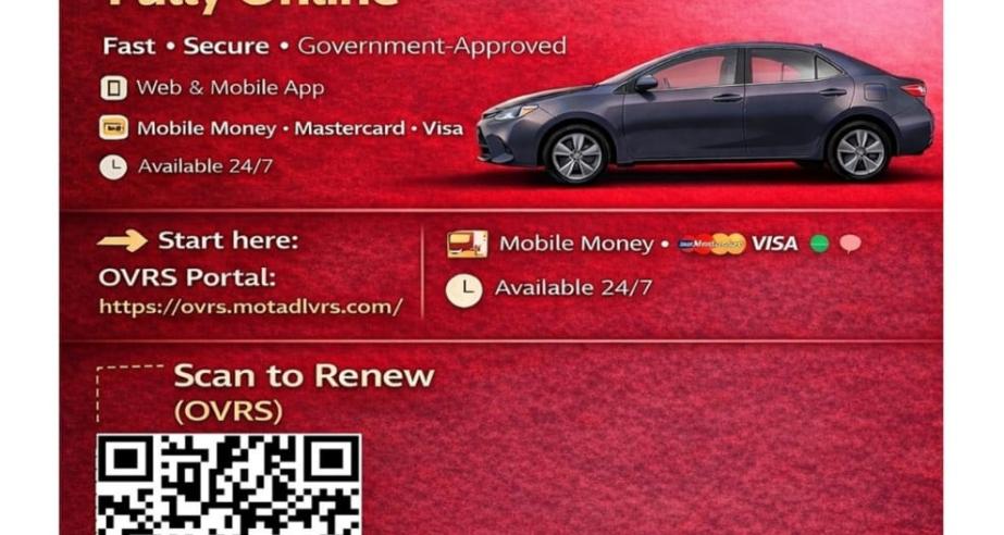 Vehicle and Driver License Registration Online