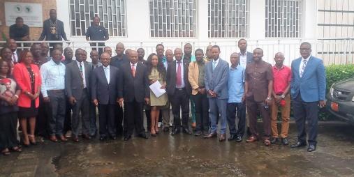Photo of participants at Climate change Ceremony.